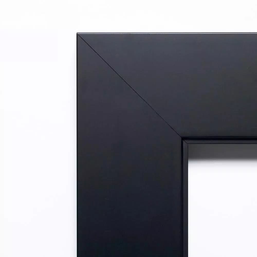 Amanti Art Corvino 41 in. W x 29 in. H Black Wood Framed Magnetic Memo Board