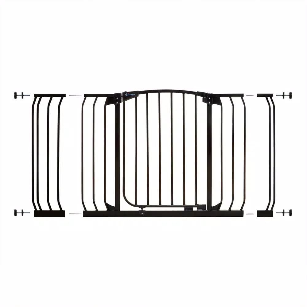 Dreambaby Chelsea Extra Wide Auto-Close Security Gate with Extensions, Black
