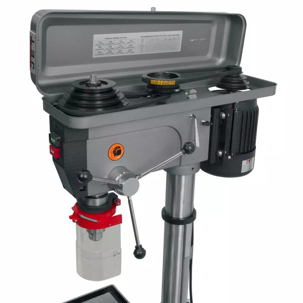 JET J-2550 1 HP 20 in. Floor Standing Drill Press, 12-Speed, 115V