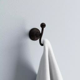 Delta Crestfield Double Towel Hook in Venetian Bronze, Zinc Die Cast thumbnail 3