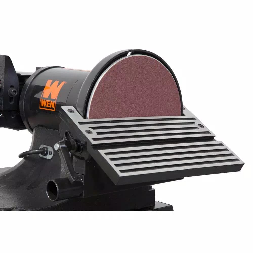 WEN 6 x 48-Inch Belt and 9-Inch Disc Sander with Stand, 9A Motor