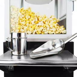 Funtime Sideshow Popper 8 oz. Popcorn Machine and Cart, Traditional Black Theater Style Popper thumbnail 5