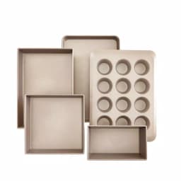 KitchenAid Classic 5-Piece Nonstick Anodized Steel Bakeware Set - Silver Stardust thumbnail 2