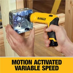 DEWALT 8V MAX Cordless Gyroscopic Screwdriver Kit with 2 1.0 Ah Batteries, Charger & Bag thumbnail 3
