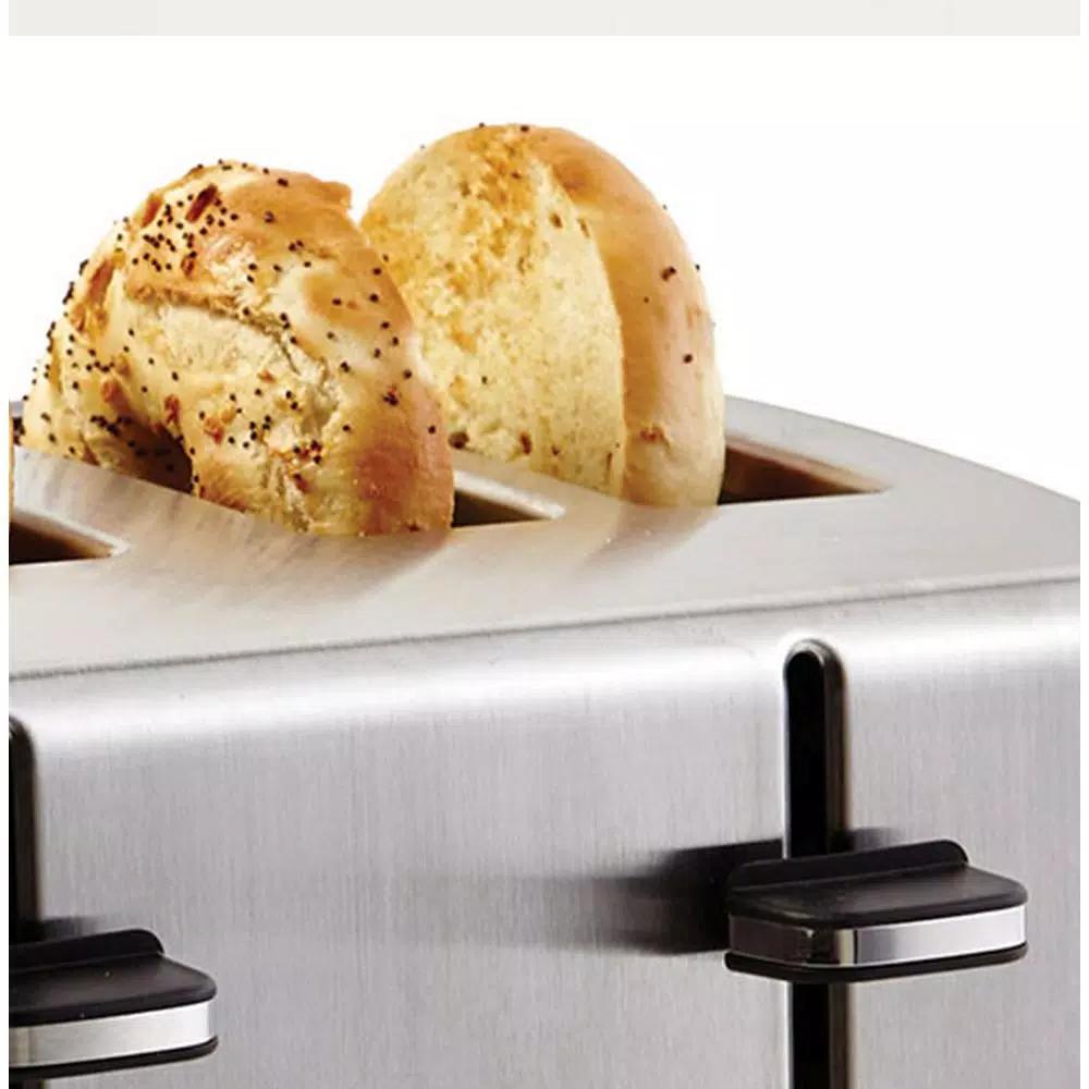 Professional Series 4-Slice Stainless Steel Wide Slot Toaster with Independent Controls