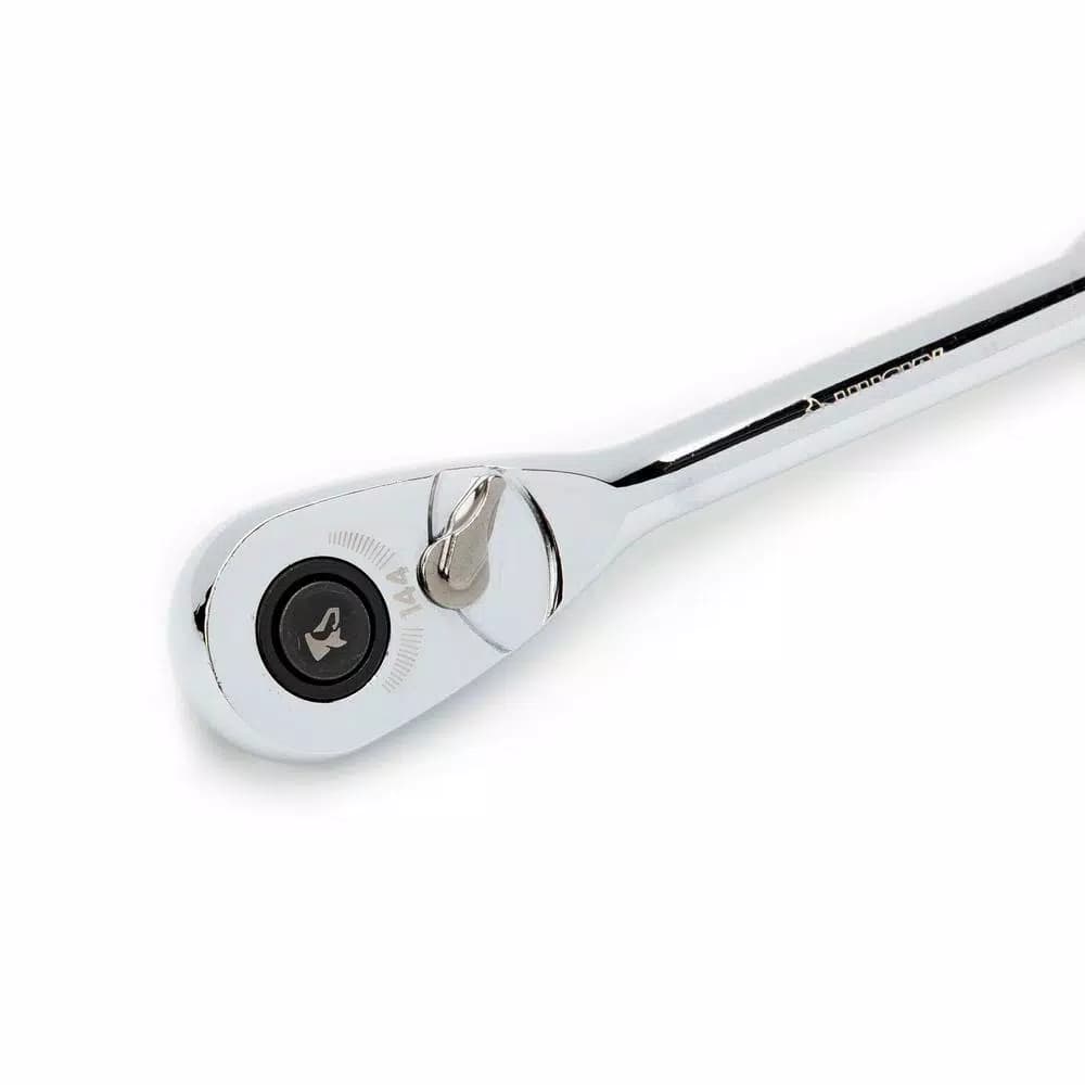 Husky 3/8 in. Drive 144-Tooth Pro Ratchet, Low Profile Teardrop Head