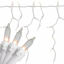 Northlight 150-Light Clear Mini Icicle Lights with White Wire, 10 ft. thumbnail 1