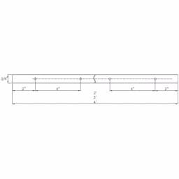 POWERTEC 48 in. Universal Stepped T-Track with 2 Hold-Down Clamps thumbnail 5