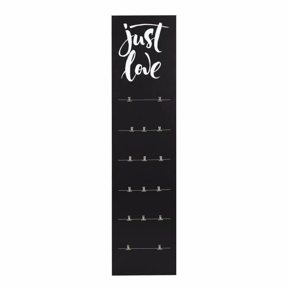 Kate and Laurel Erikson 48 in. Black Collage Picture Frame with Easel and Binder Clips