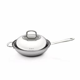 BergHOFF CollectNCook 11 in. Stainless Steel Non-Stick Covered Wok with Lid thumbnail 1