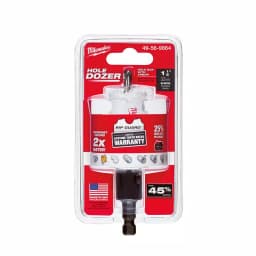 Milwaukee 1-1/4 in. Hole Dozer Bi-Metal Hole Saw with 3/8 in. Arbor & Pilot Bit thumbnail 3