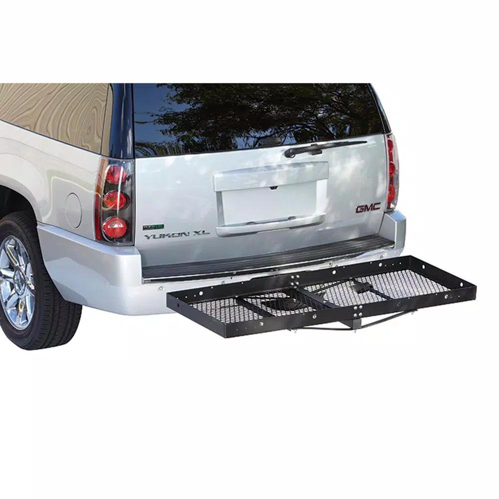 Stromberg Carlson Products Stromberg Carlson 500 lb. Capacity 60 in. x 24 in. Steel Hitch Cargo Carrier for 2 in. Receiver