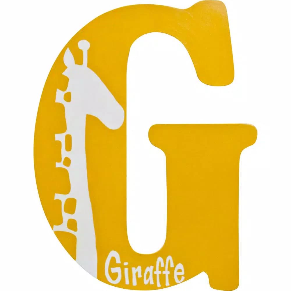 Jeff McWilliams Designs 23 in. Oversized Unfinished Wood Letter (G) - Industrial Style Wall Decor