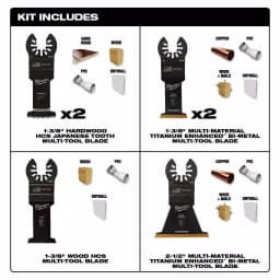 Milwaukee OPEN-LOK 6-Piece Universal Oscillating Multi-Tool Blade Kit thumbnail 3