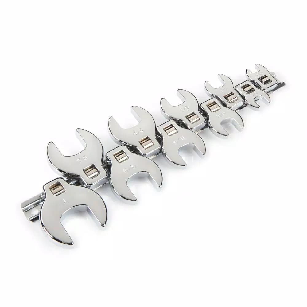 TEKTON 10-Piece 3/8 in. Drive Crowfoot Wrench Set, SAE (3/8 in. to 1 in.)