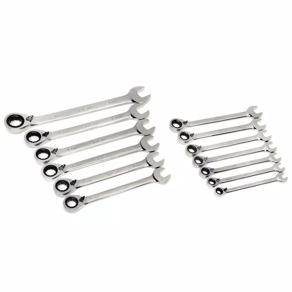 Husky 13-Piece Master Metric Reversible Ratcheting Wrench Set