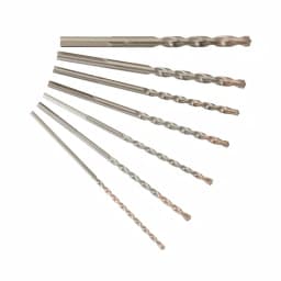 Milwaukee 3-Flat SECURE GRIP Carbide Hammer Drill Bit Set, 7-Piece thumbnail 4
