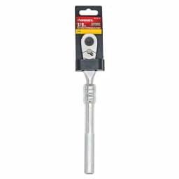 Husky 3/8 in. Drive Flex-Head Extendable Ratchet, 10 in. to 15 in. thumbnail 2