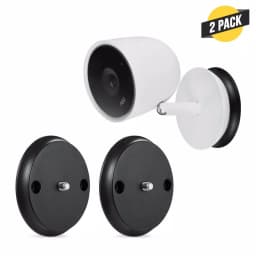 Wasserstein Magnetic Wall Mount for Google Nest Cam IQ Indoor - Black (2-Pack) thumbnail 1