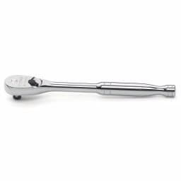 GearWrench 84-Tooth Full Polish Ratchet Set, 1/4 in., 3/8 in., and 1/2 in. Drive, 3-Piece thumbnail 6