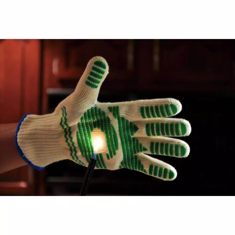 G & F Products DuPont Nomex and Kevlar Heat Resistant 5-Finger Oven Mitts