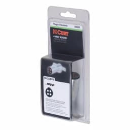 CURT 4-Way Round Trailer Connector Plug, Male End, Die-Cast Metal thumbnail 3