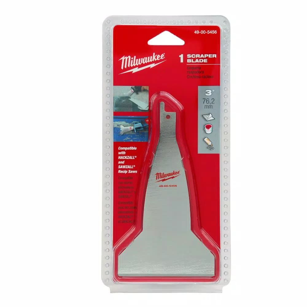 Milwaukee 3 in. Scraper Reciprocating Saw Blade, Multi-Purpose Steel