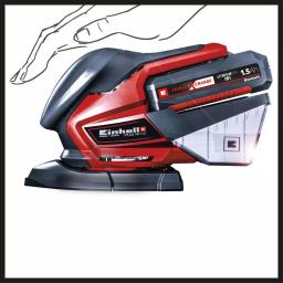 Einhell PXC 18V Cordless Compact Detail Palm Sheet Sander, 24,000 OPM with Dust Collection Box (Tool Only) thumbnail 4
