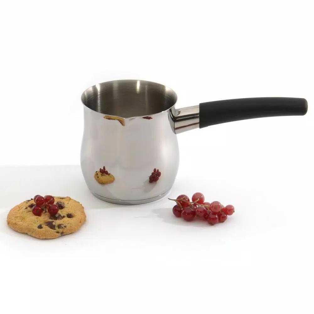 BergHOFF Zeno Mokka Essentials 18/10 Stainless Steel Espresso Milk Frothing Pitcher, Silver