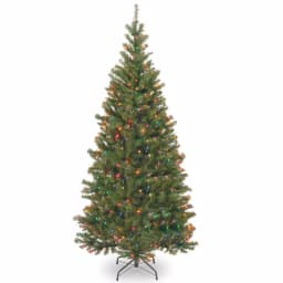 National Tree Company 6 ft. Aspen Spruce Artificial Christmas Tree with 300 Multicolor Lights thumbnail 1