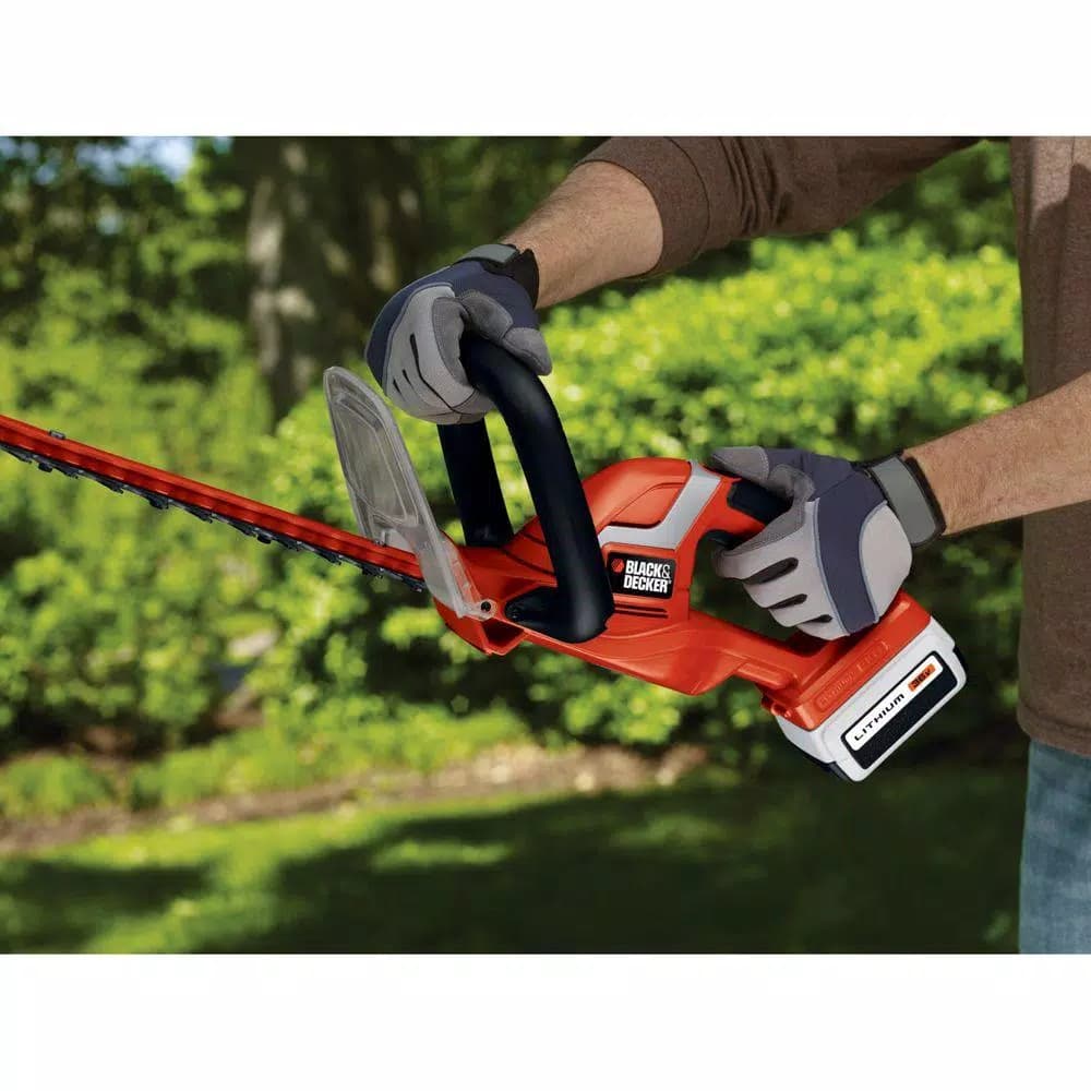BLACK+DECKER 24 in. 40V MAX Cordless Lithium-Ion Hedge Trimmer with 1.5 Ah Battery and Charger