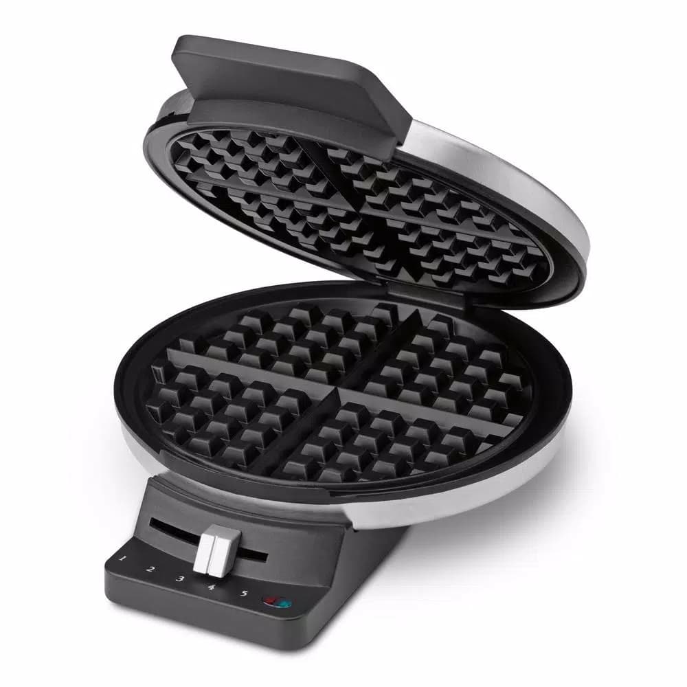 Cuisinart Stainless Steel American Waffle Maker with 5-Setting Browning Control and Recipe Book