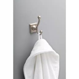 Delta Teague Double Towel Hook, SpotShield Brushed Nickel thumbnail 5