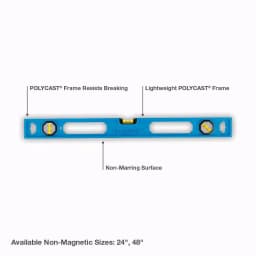 Empire 24 in. Polycast I-Beam Level with 3 Acrylic Vials thumbnail 2