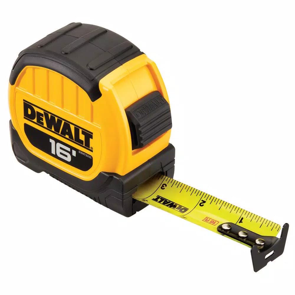 DEWALT 16 ft. Tape Measure with 13 ft. Blade Standout, ABS Housing, SAE