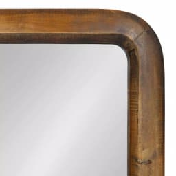 Kate and Laurel Pao Classic Walnut Brown Solid Wood Rectangle Accent Mirror, 16.73 x 31.5 in thumbnail 3