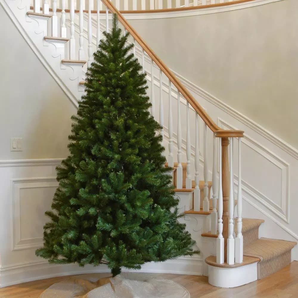 National Tree Company 7 ft. North Valley Spruce Hinged Artificial Christmas Tree, Slim Profile, 1096 Tips