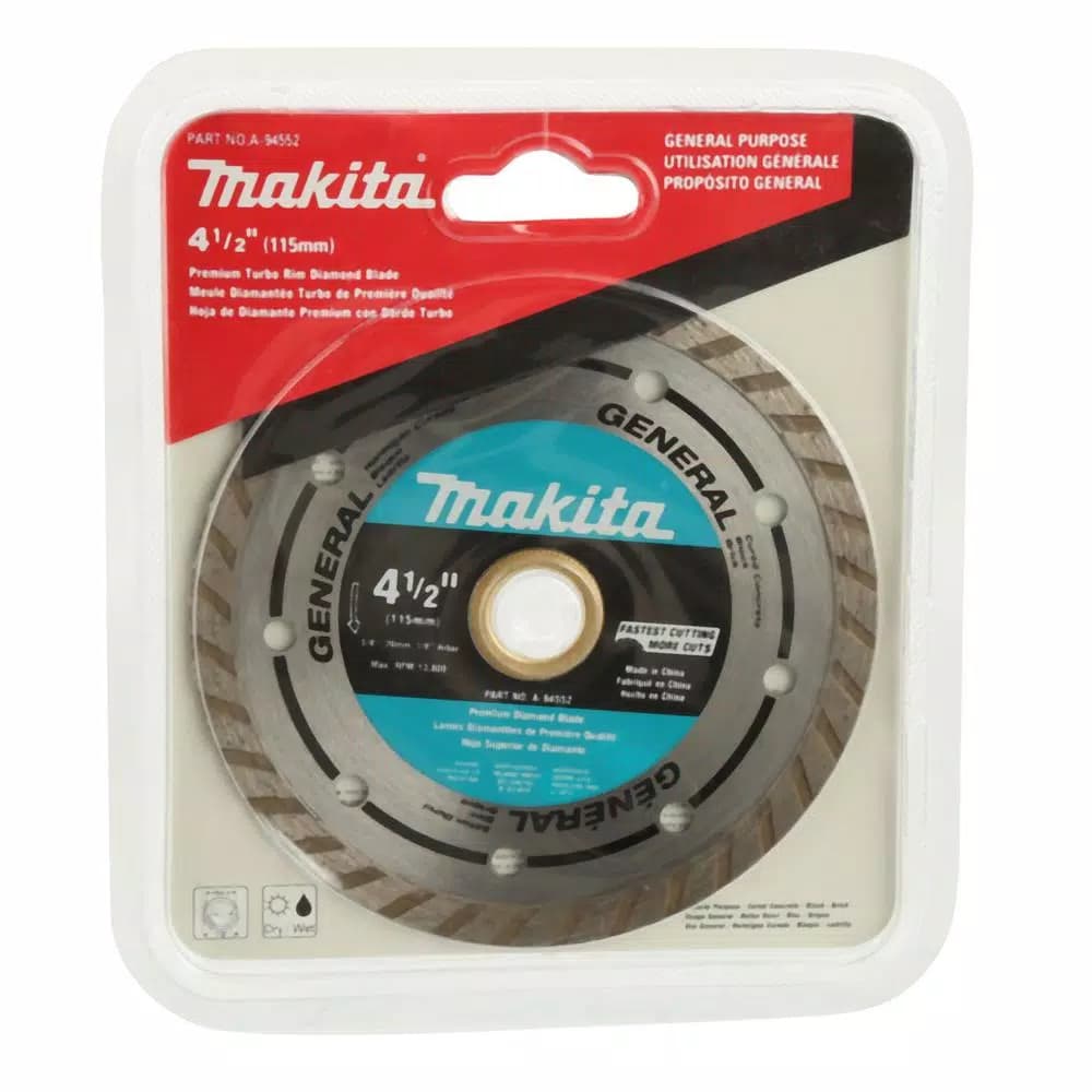 Makita 4-1/2 in. Turbo Rim General Purpose Diamond Blade