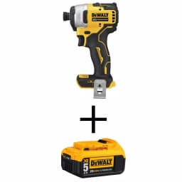 DEWALT 20V MAX ATOMIC 1/4 in. Compact Brushless Impact Driver Kit with (1) 5.0 Ah Battery thumbnail 1