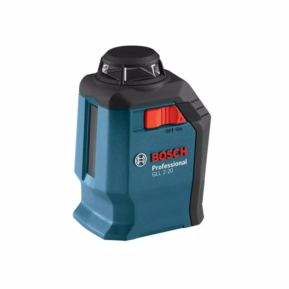 Bosch GLL 2-20 S 360 Degree Self-Leveling Horizontal Cross Line Laser Level, 65 ft.