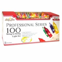 Unbranded Brite Star Professional Series 100-Light Multi-Color Mini Light Set with White Wire (Set of 2) thumbnail 2