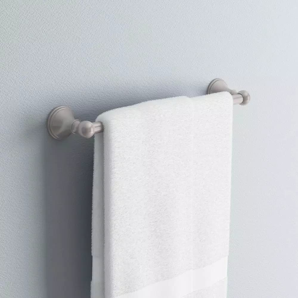 Delta Crestfield 18 in. Single Towel Bar, Brushed Nickel