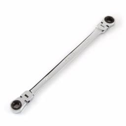 TEKTON 5/16 in. x 3/8 in. Extra Long Flex-Head Ratcheting Box End Wrench thumbnail 1