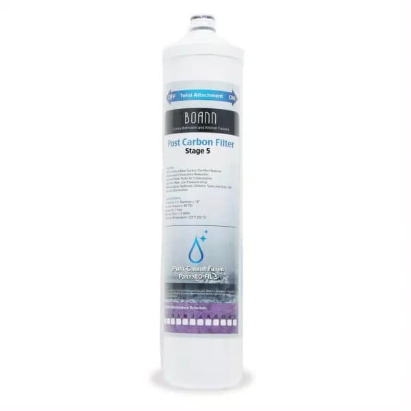 BOANN Stage 5 Post Carbon Filter for Reverse Osmosis Water Filtration Systems