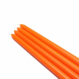 Zest Candle 12 in. Orange Taper Candles, 12-Set thumbnail 1