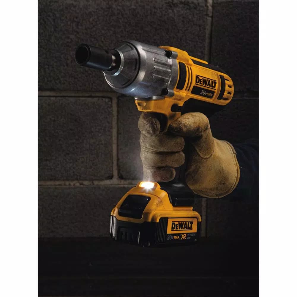 DEWALT 20V MAX Cordless 1/2 in. High Torque Impact Wrench Kit with (3) Batteries and Charger