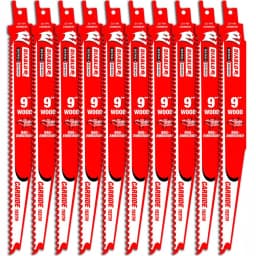 Diablo Demo Demon 9 in. Carbide Reciprocating Saw Blades for Nail-Embedded Wood, 5/7 TPI, 10-Pack thumbnail 1