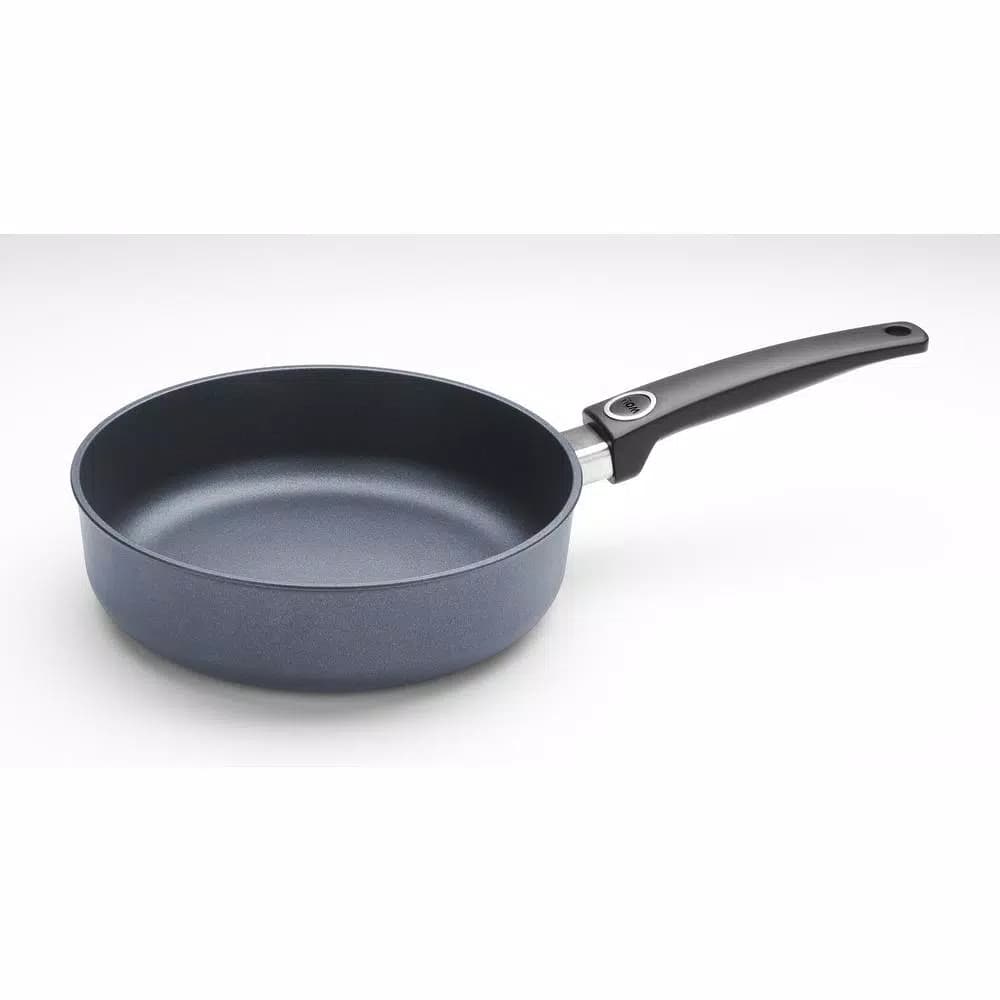 Woll Diamond Lite 2.6 qt. Cast Aluminum Nonstick Saute Pan with Glass Lid, Induction Capable, Gray