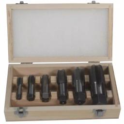 Drill America 6-Piece Carbon Steel NPT Pipe Tap Set (1/8 in. to 1 in.) thumbnail 1