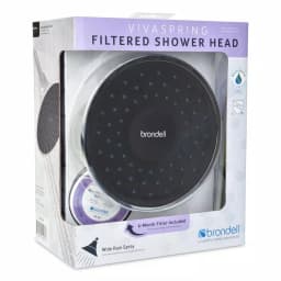 Brondell VivaSpring 6.5 in. Single Wall Mount Fixed Rain Shower Head with KDF Filtration, Chrome thumbnail 7